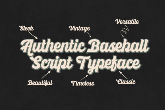 Ballpark Beauty: Vintage Baseball Script Font