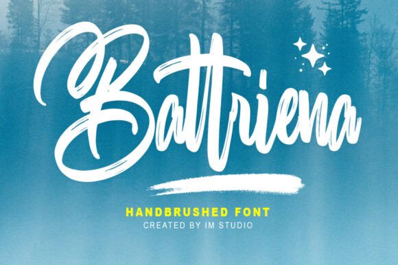 Battriena: The Handcrafted Brush Font That Adds Personality to Your Designs