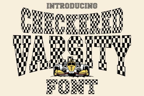 Checkered Varsity: Merging Motorsport Heritage with Modern Typography