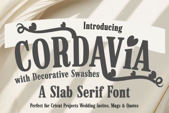 Cordavia Bold Swash: Elegant Serif for Creative Projects
