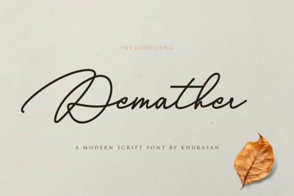 Demather: A Modern Handwritten Font for Creative Expression