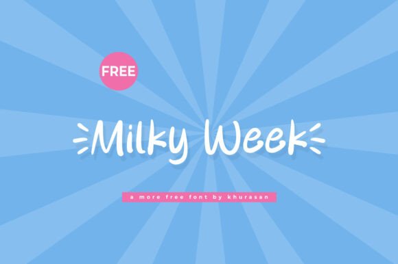 Discover Milky Week: The Perfect Handwritten Font for Creative Design Projects