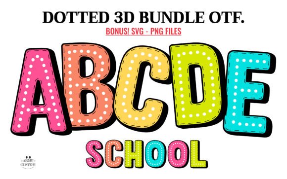 Dotted 3D Rainbow: A Guide to Whimsical Color Fonts