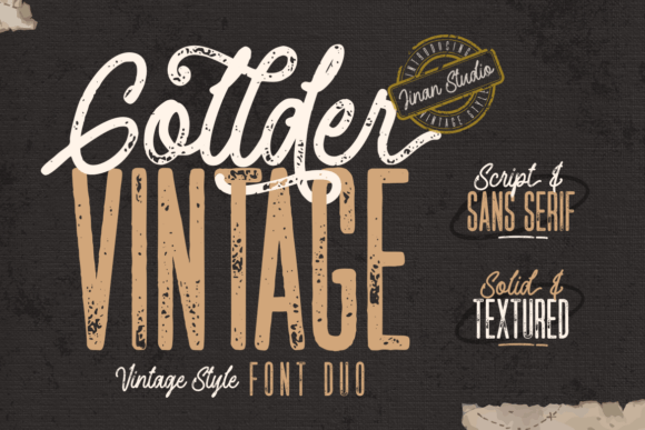 Elevating Brand Identity with the Gollder Vintage Font Duo