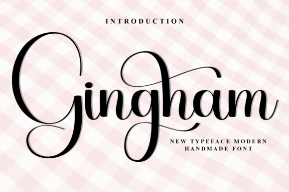 Gingham: A Playful Font for Creative Designs