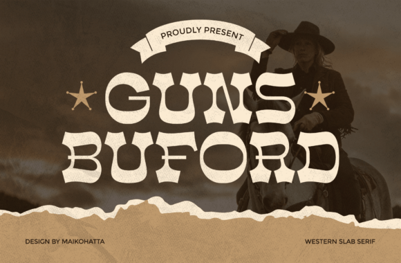 Gunsbuford: Mastering the Rugged Appeal of Western Slab Serif Typography