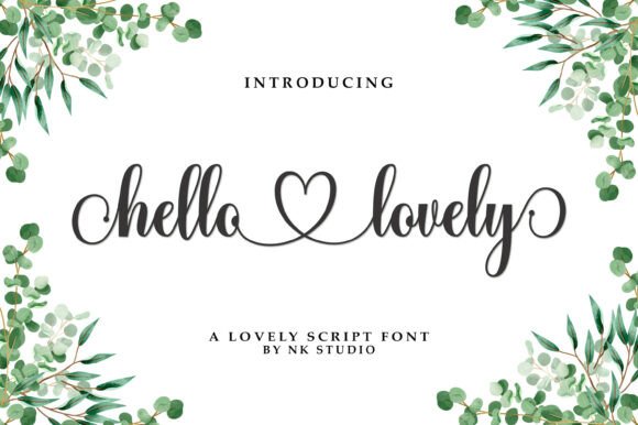 Hello Lovely: A Stylish Script Font for Modern Design Projects
