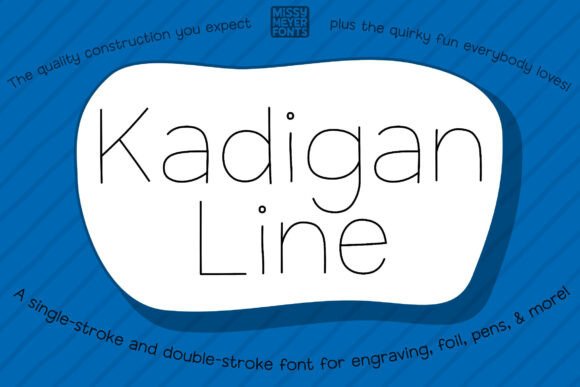 Kadigan Line: The Essential Single-Line Font for Makers