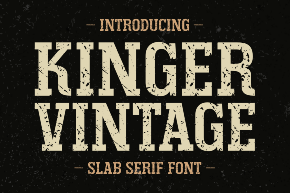 Kinger Vintage: A Bold Typeface Bridging Eras