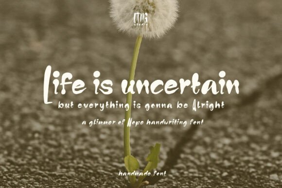 Life is Uncertain: A Font That Reflects the Beauty of Imperfection