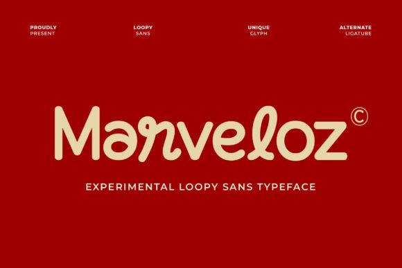 Marveloz: A Playful Sans Serif Font for Creative Projects