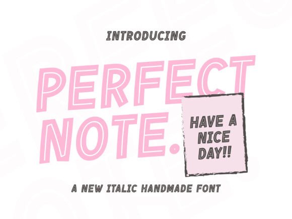 Perfect Note: Elevating Design with a Playful Handwritten Touch