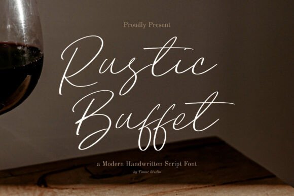Rustic Buffet: A Handwritten Font with Timeless Appeal