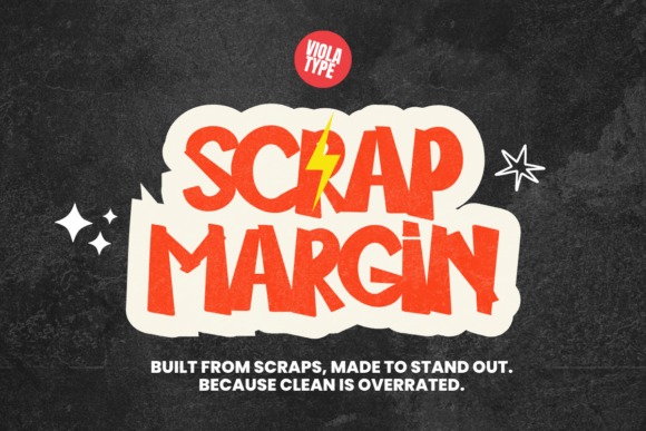 Scrap Margin: A Bold Typeface for Rebellious Design