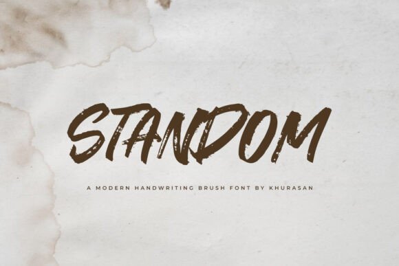 Standom: Integrating a Modern Brush Font into Professional Design Workflows