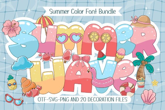 Summer Wave: Integrating Playful Color Typography into Creative Workflows