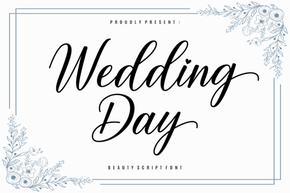 Wedding Day: A Timeless Script Font for Romantic Designs
